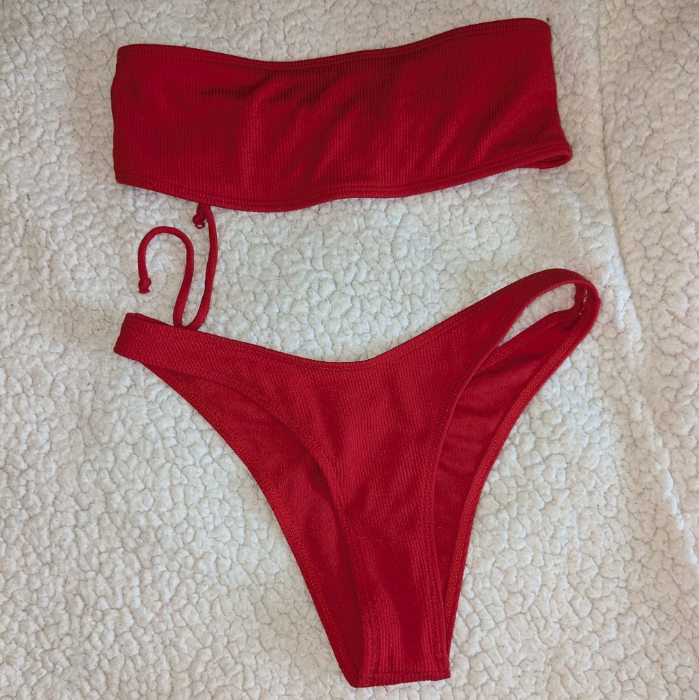 Zaful Strapless Tubetop Bikini